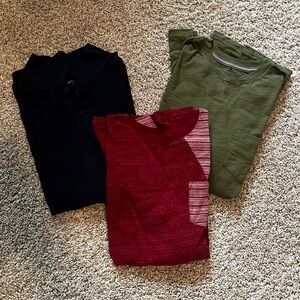 Cat & Jack Black and Red Short Sleeve Tees